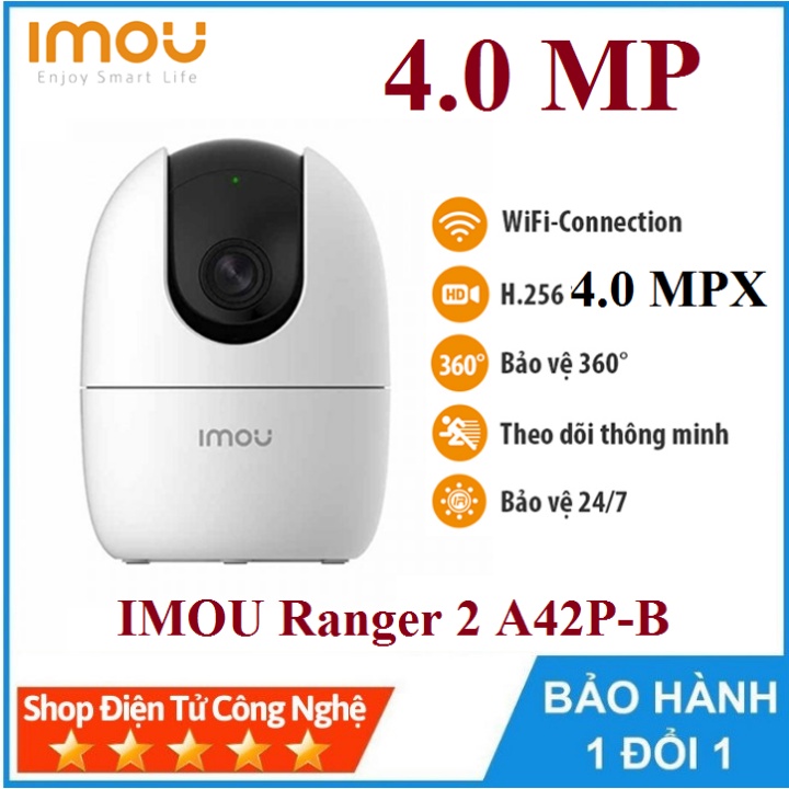 Camera IP Wifi 4.0MP IMOU Ranger 2 A42P-B- Chính Hãng 100% Bảo Hành 24 Tháng