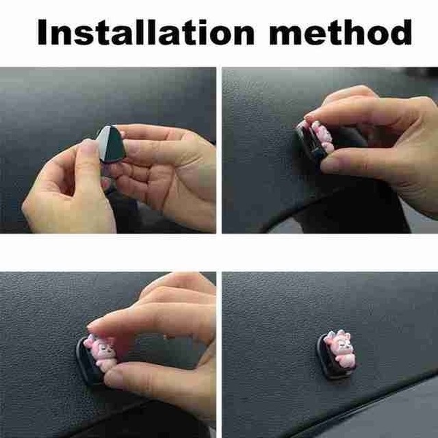 Móc treo đồ dán xe hơi bàn làm việc hình thú vật hoạt hình đáng yêu có lớp keo 3M bám chắc tiện lợi