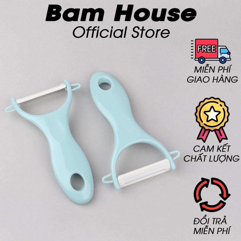 Dao bào inox Bam House loại nhỏ màu xanh cao cấp DBN02 - Gia dụng bếp