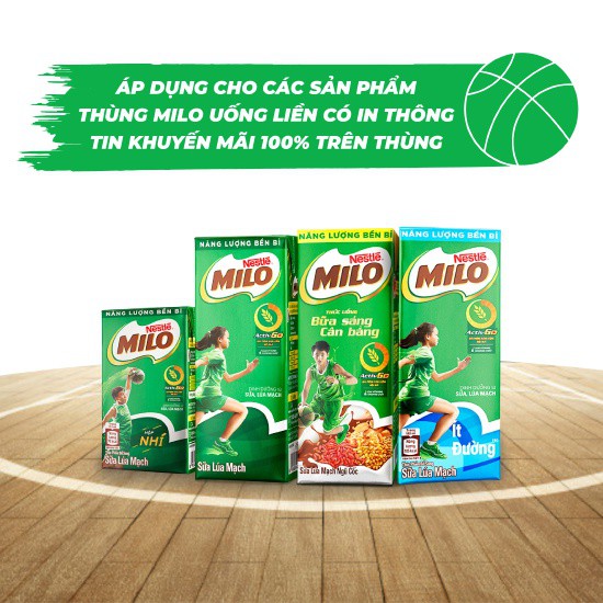 [Grocery gift] Lốc sữa Milo nhí 115ml/hộp