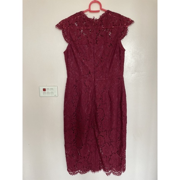 Đầm Eliza J màu đỏ đô size 4 M new 99%