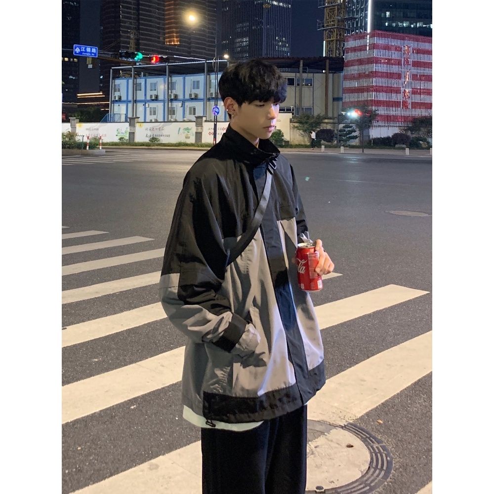 Áo khoác bomber thời trang Hàn Quốc 2021 cho nam