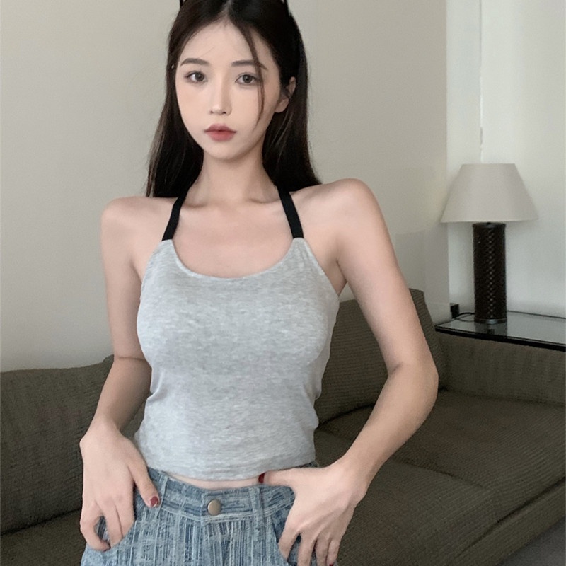 Áo Thun Ba Lỗ Màu Sắc Đơn Giản Phong Cách Thể Thao