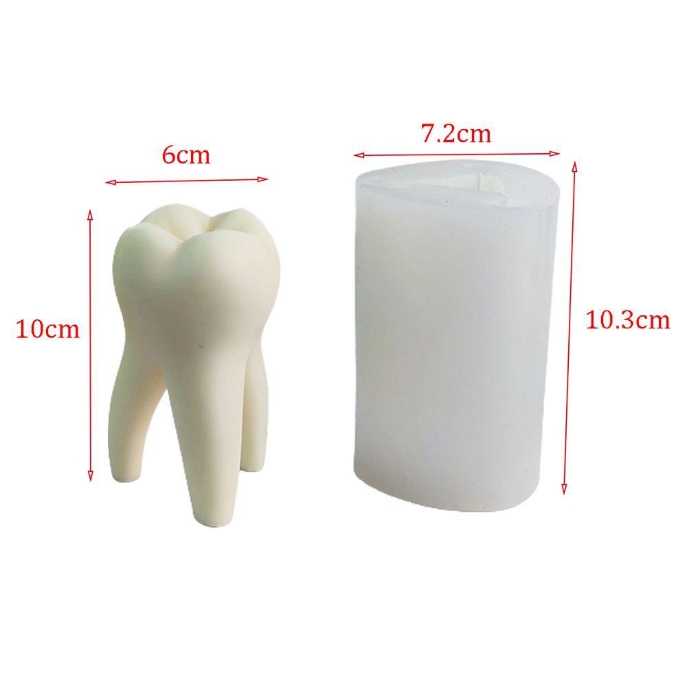 1 Khuôn Silicone Tạo Hình Chiếc Răng 3D DIY Trang Trí Nhà Cửa