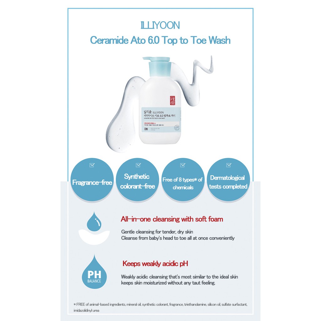 Sữa rửa mặt Ceramide Ato 6.0 Top Toe 500ml