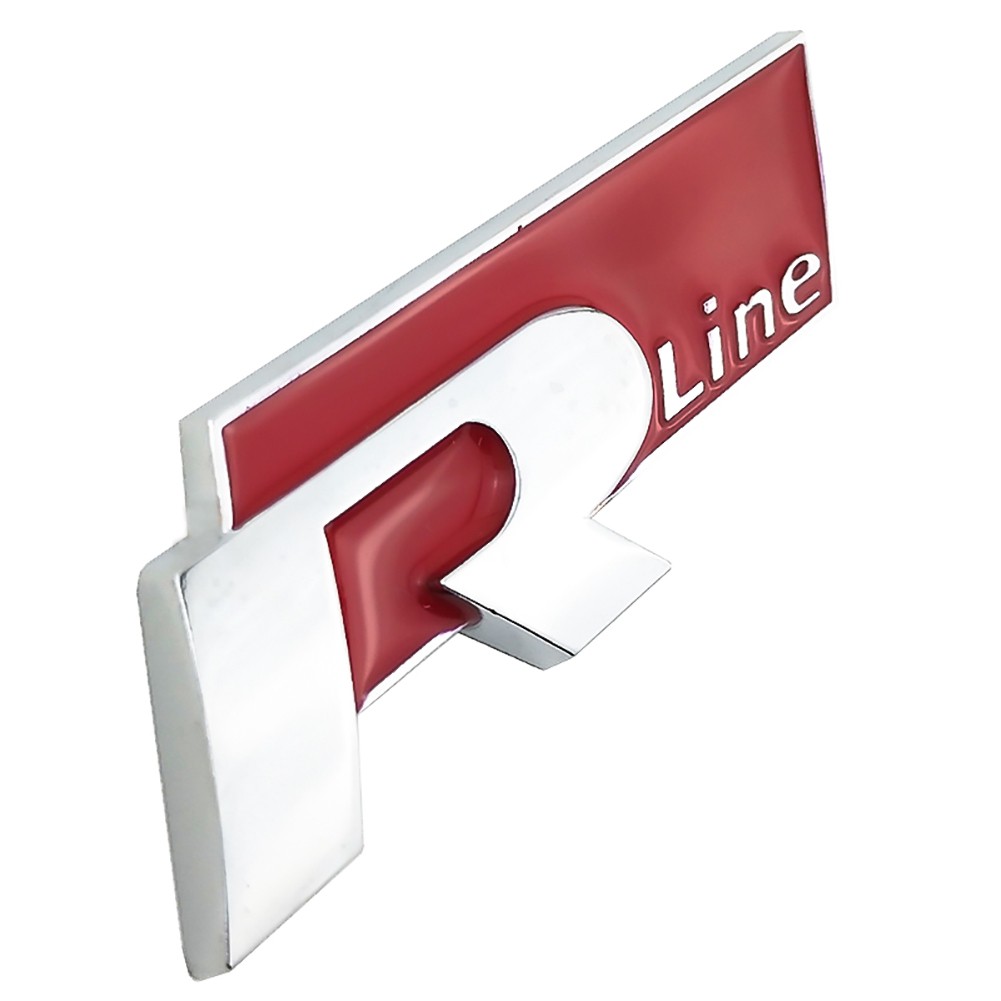 Logo R-Line 3d Bằng Kim Loại Cho Xe Vw A24