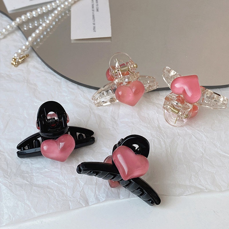 Kẹp Tóc Hình Trái Tim Dễ Thương Phong Cách Hàn Quốc