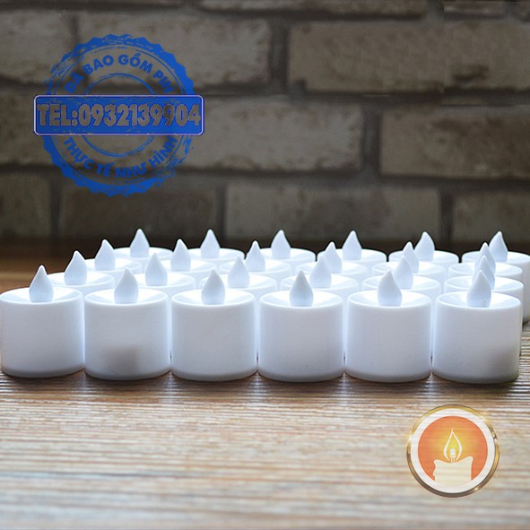 Hộp 24 nến điện tử tealight (ĐÃ KÈM PIN)