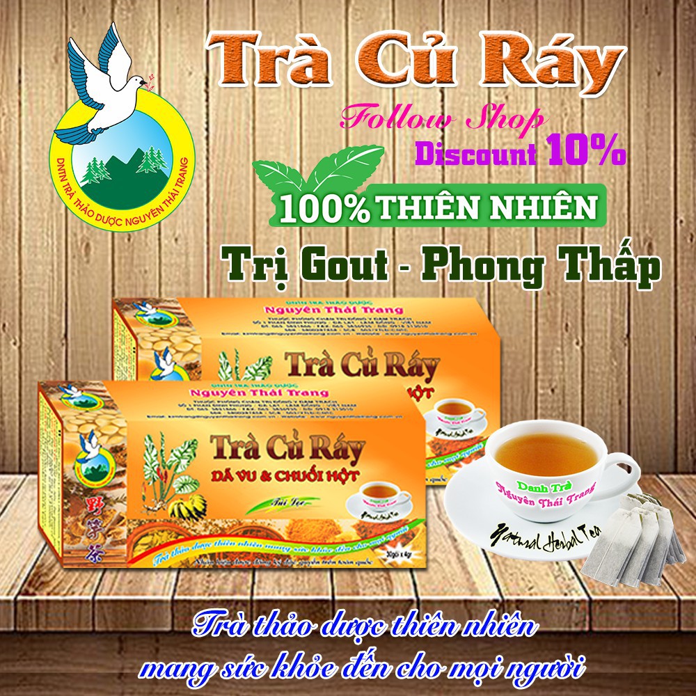 Trà Củ Ráy Chuối Hột Nguyên Thái Trang Hỗ Trợ Gout