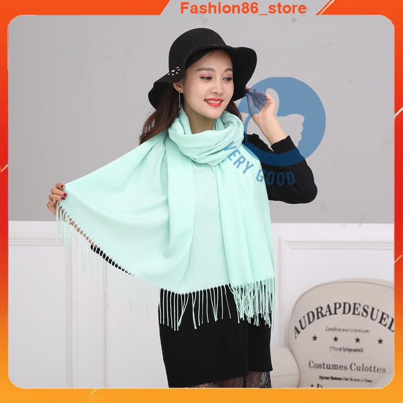 Khăn choàng cổ thời trang mùa đông chất len lông cừu SKY Cashmere