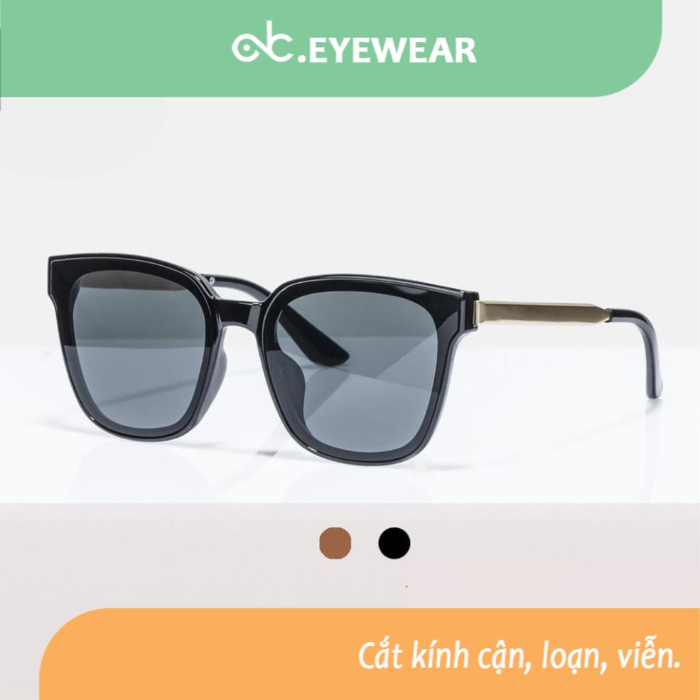 Kính mát nam nữ ABCeyewear chống UV400, thiết kế mắt vuông dễ đeo, màu sắc thời trang 6035