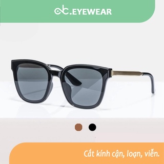 Kính mát nam nữ ABCeyewear chống UV400, thiết kế mắt vuông dễ đeo, màu sắc thời trang 6035