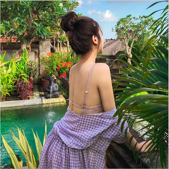 Bikini liền thân lưng đan dây sexy chất thun lạnh hàng Quảng Châu (ko kèm áo khoác)