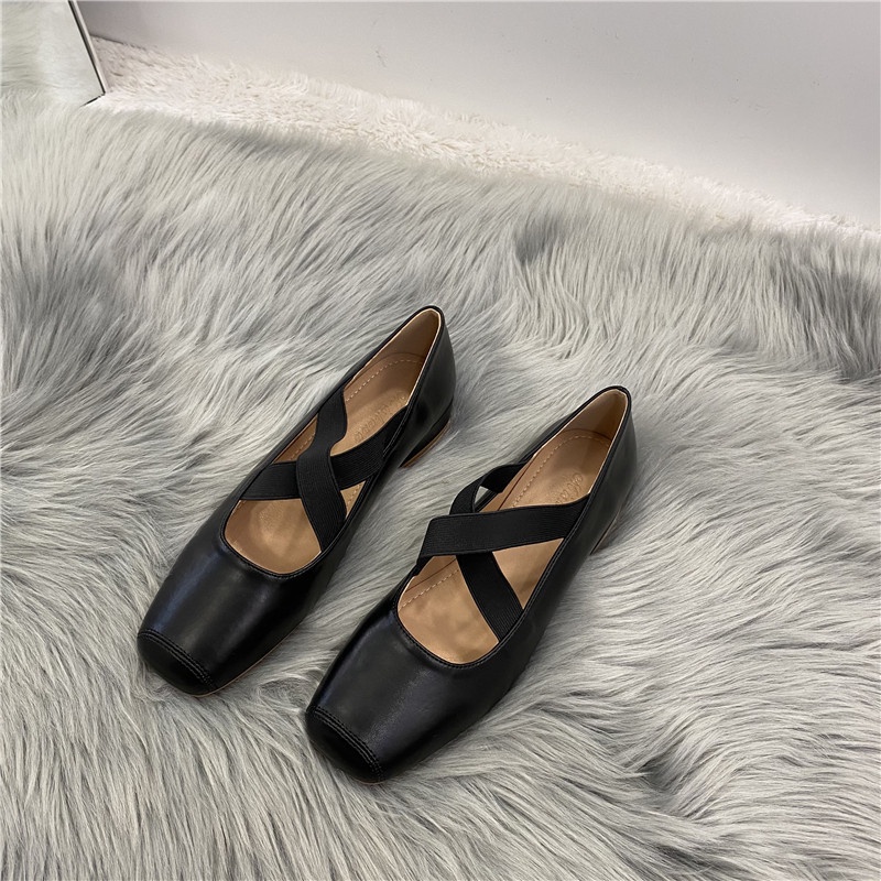 Giày đế bệt quai chun chéo siêu mềm dễ đi POCI 224