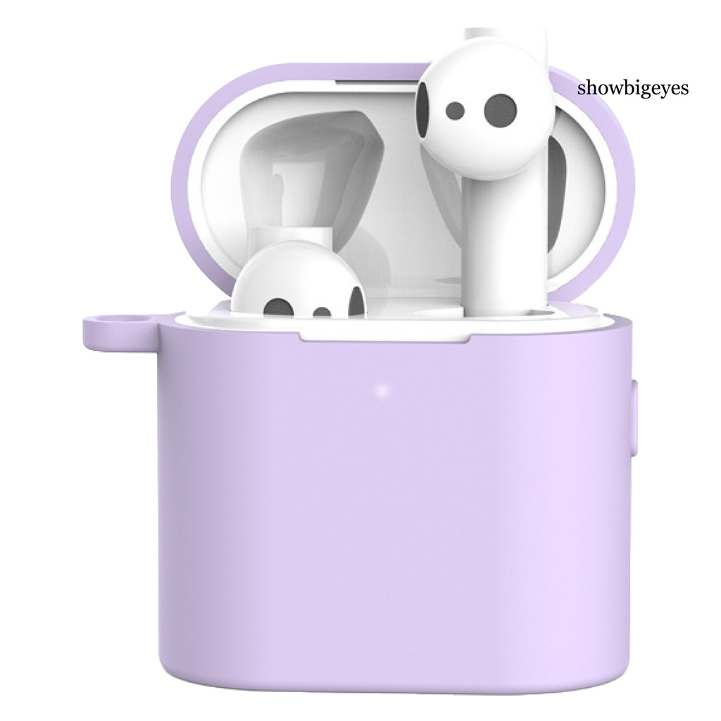 Túi Đựng Tai Nghe Mini Màu Trơn Có Dây Đeo Cho Xiaomi Air 2 / 2s