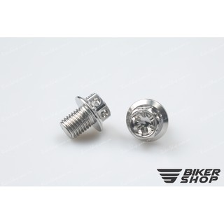 Ốc chân kiếng vương miện 10 ly inox CNC