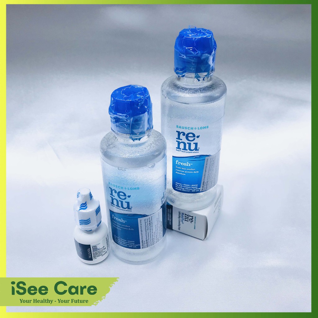 Nước ngâm lens kính áp tròng mềm Renu 120ml thương hiệu Bausch & Lomb - USA