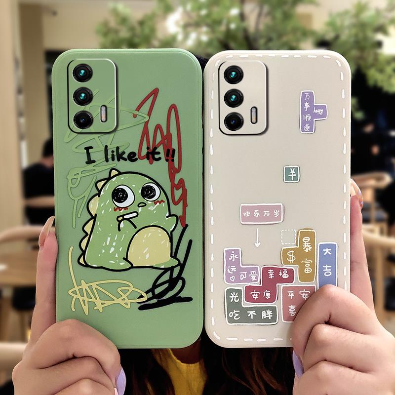 Ốp điện thoại mềmin hoa văn hoạt hình dễ thương đơn giản cho OPPO Realme GT/Gt neo/Q3 Pro 5G/X7 Max/GT Neo