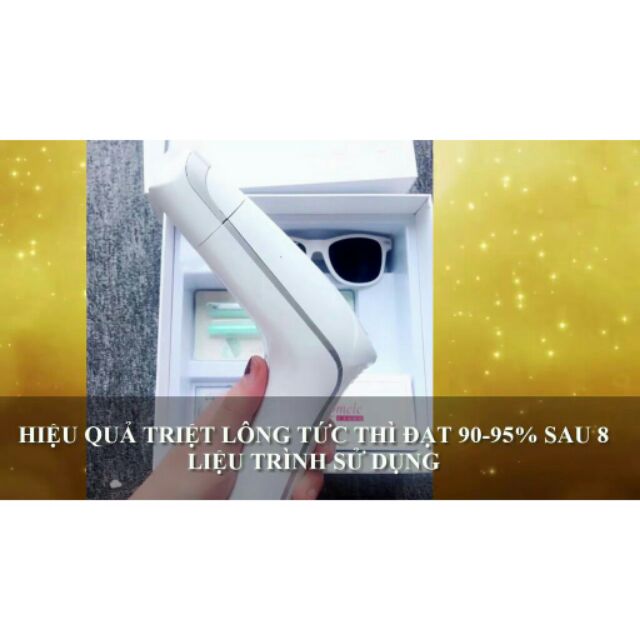 Máy triệt lông cá nhân có màn hình  LCD 500.000 xung Qmele thế hệ mới nhất 2018