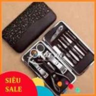 Bộ bấm móng tay - Bộ dụng cụ chăm sóc móng gồm 12 chi tiết.