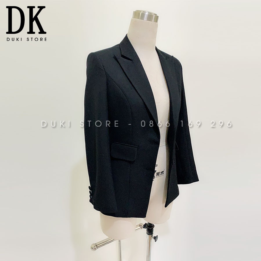 Bộ vest nữ quần ống rộng màu đen cực sang DKH0002 (video và ảnh thật) - DUKI STORE