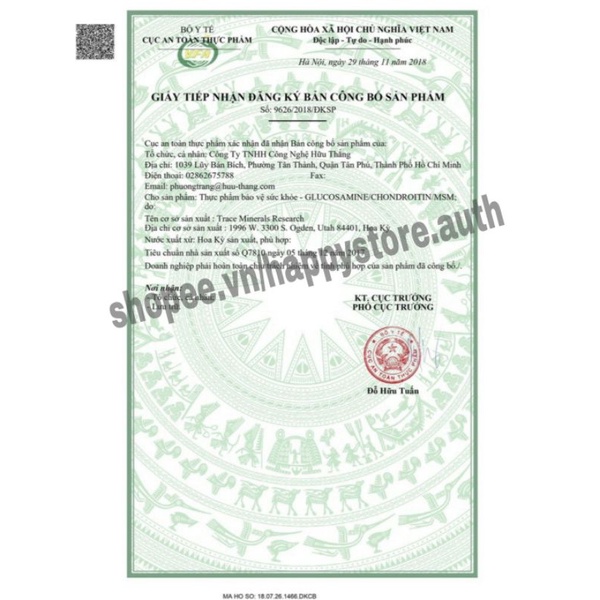 Bổ Sung Glucosamine & Chondroitin 1000ml, Mỹ hỗ trợ xương khớp