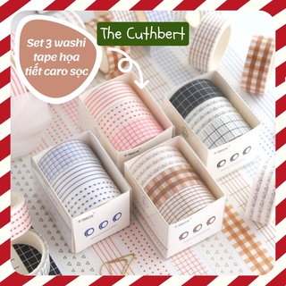 Set Washi Tape Nhật Bản Loại To Dễ Thương Cute Phù Hợp Cho Decor Trang Trí Bàn Học The Cuthbert Shop