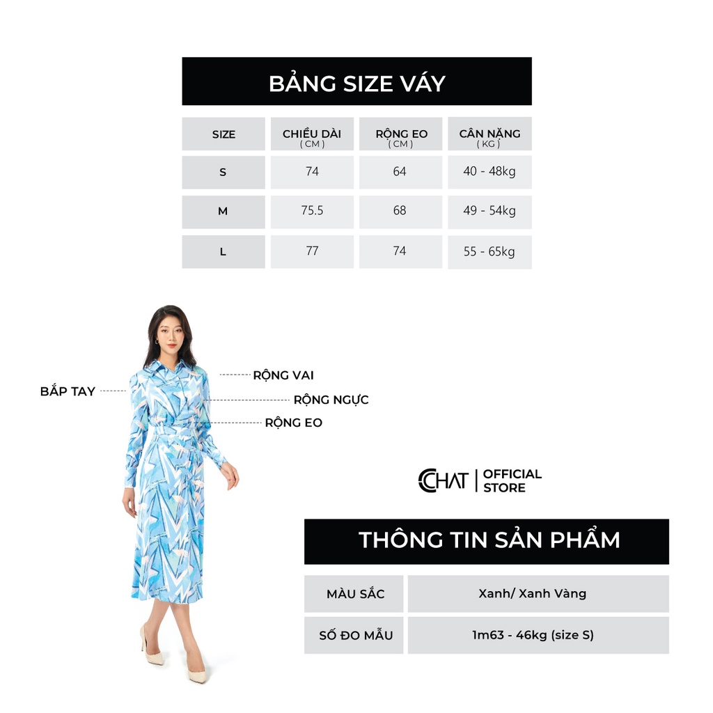Set Đồ Nữ 𝐂𝐂𝐇𝐀𝐓 Chân Váy Nhúm Kiểu Chất Lụa Cao Cấp Phong Cách Trẻ Trung 12BDL5002XT