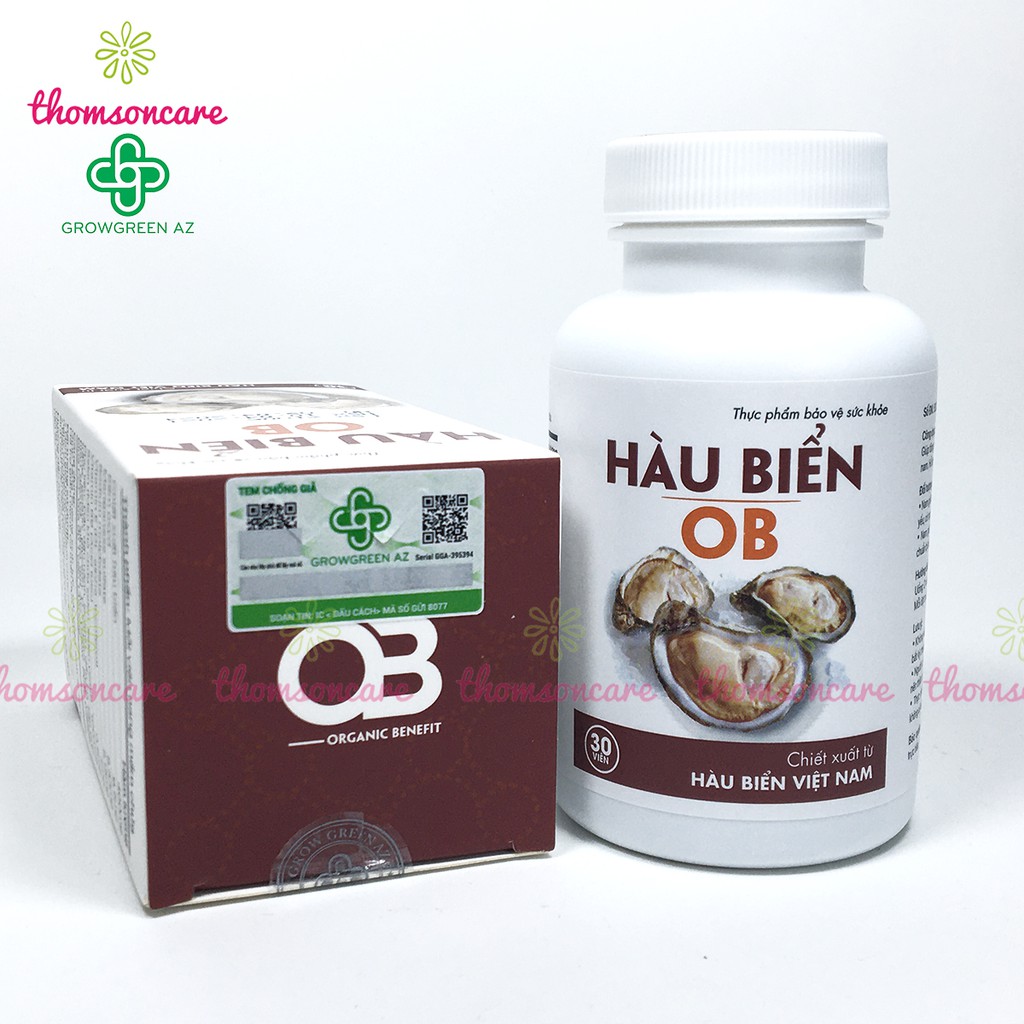 Hàu biển OB - Có tem tích điểm 6h tặng 1h - giúp tăng cường sinh lý nam từ tinh chất hàu biển tươi