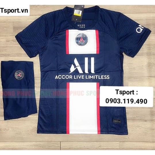 Quần Áo Đá Banh CLB PSG Mới Nhất 2022 -  2023 vải Mè Thái cao cấp