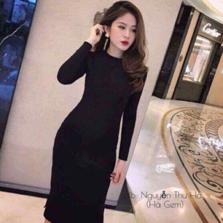 Váy body dài tay
