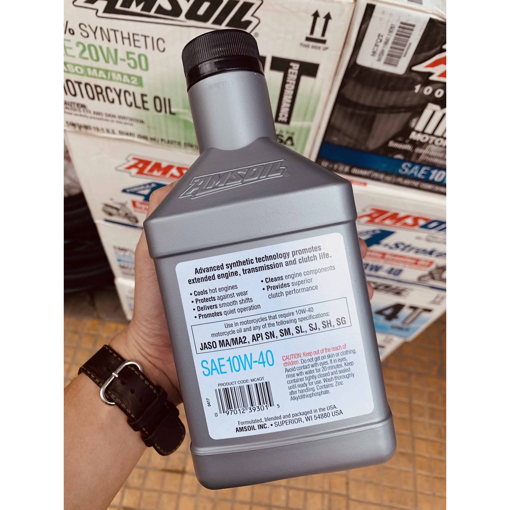 Nhớt AMSOIL 10W40 4T Performance 946ml