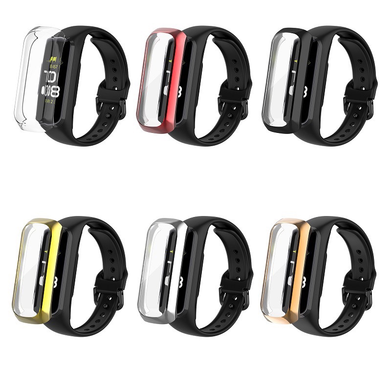 Ốp bảo vệ mặt đồng hồ bằng tpu mạ điện thích hợp cho Samsung Galaxy Fit 2 Sm-R220