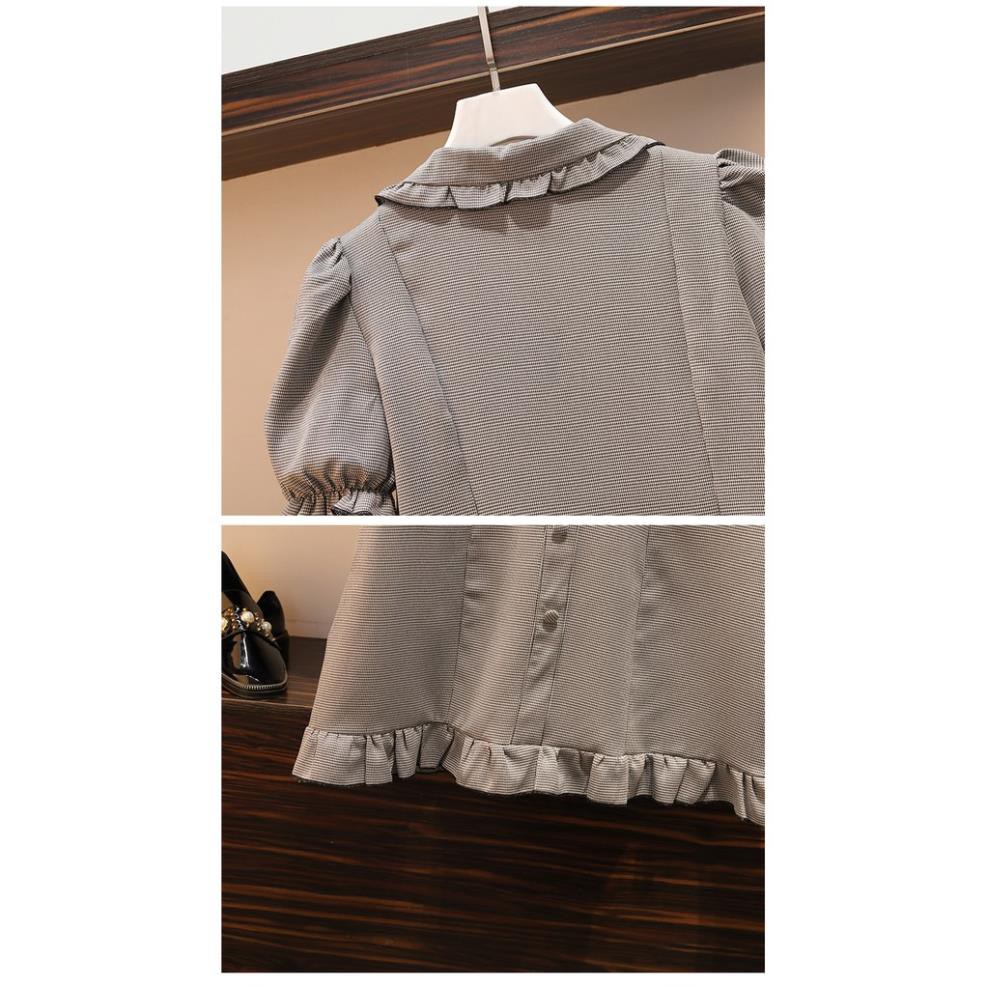 🌸Hàng Order🌸 Váy Bigsize Cổ Bèo Tay Bồng Đính Cúc Dọc Trẻ Trung Năng Động 🌸Hàng Quảng Châu | BigBuy360 - bigbuy360.vn