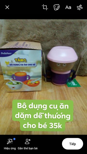 Bộ ăn dặm quà khuyến mãi Pediasure