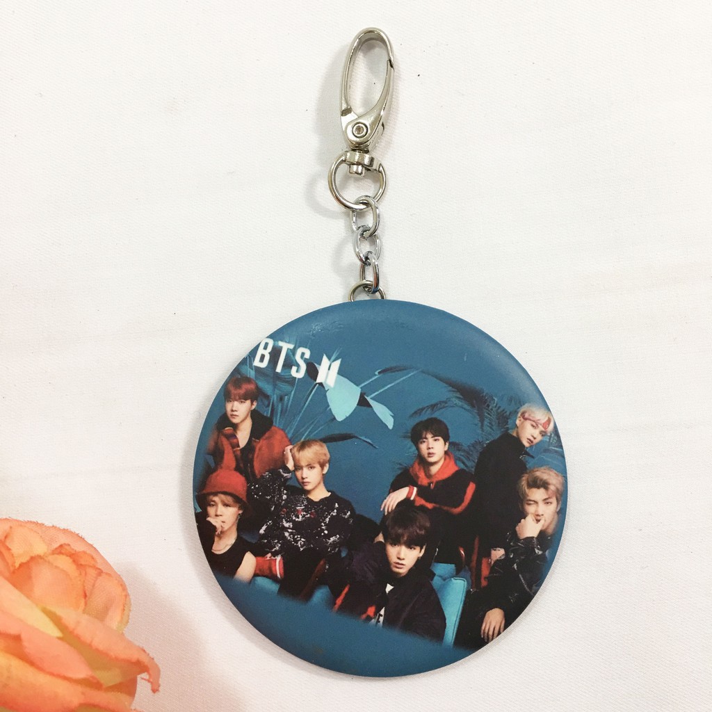 Móc khoá gương bts