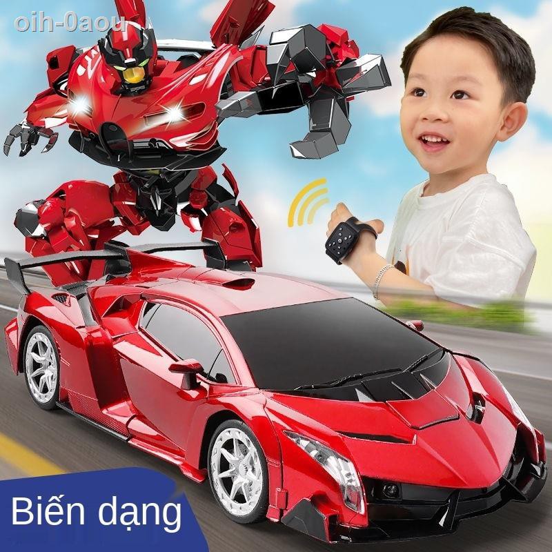 Ô tô điều khiển từ xa cho trẻ em bị biến dạng Cử chỉ lái xe bốn bánh đua cảm ứng sạc robot King Kong 3 tuổi 6