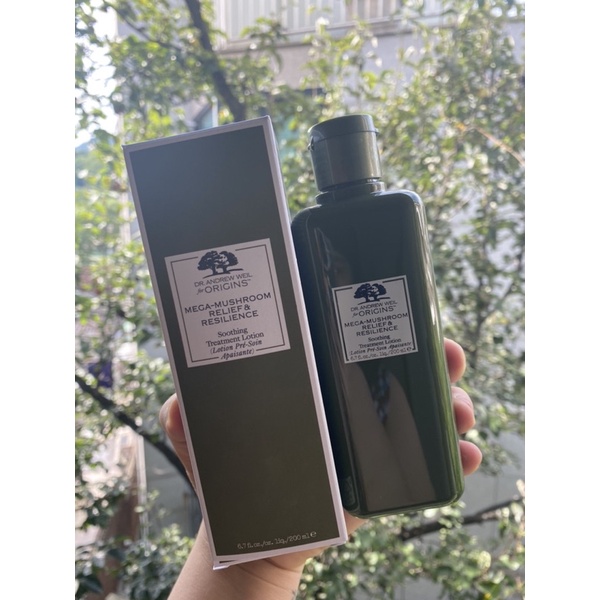 Toner nấm ORIGINS MEGA MUSHROOM RELIEF &amp; RESILIENCE Soothing Treatment Lotion