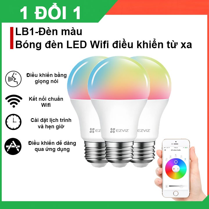 Review bóng đèn led wifi ezviz thông minh điều khiển bằng giọng nói | CanhSale.Net