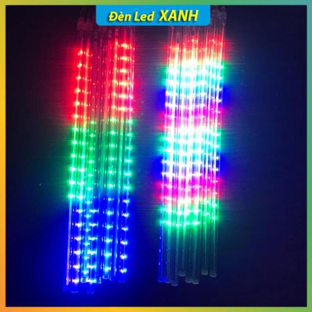 BỘ ĐÈN LED SAO BĂNG ĐỦ MÀU 8 ỐNG 50 CM - HIỆU ỨNG GIỌT NƯỚC
