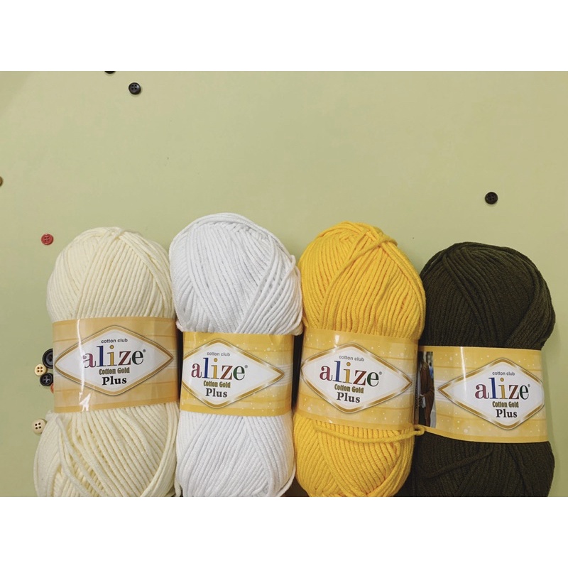 [SALE SỐC] Len cotton nhập khẩu chính hàng Alize cotton gold plus cực mềm 100gr/cuộn