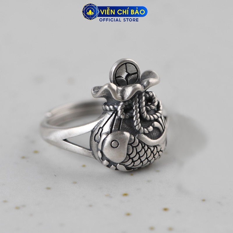 Nhẫn bạc nữ Lý ngư tài phúc nữ chất liệu bạc Thái 925 thời trang phụ kiện trang sức nữ Viễn Chí Bảo N000300