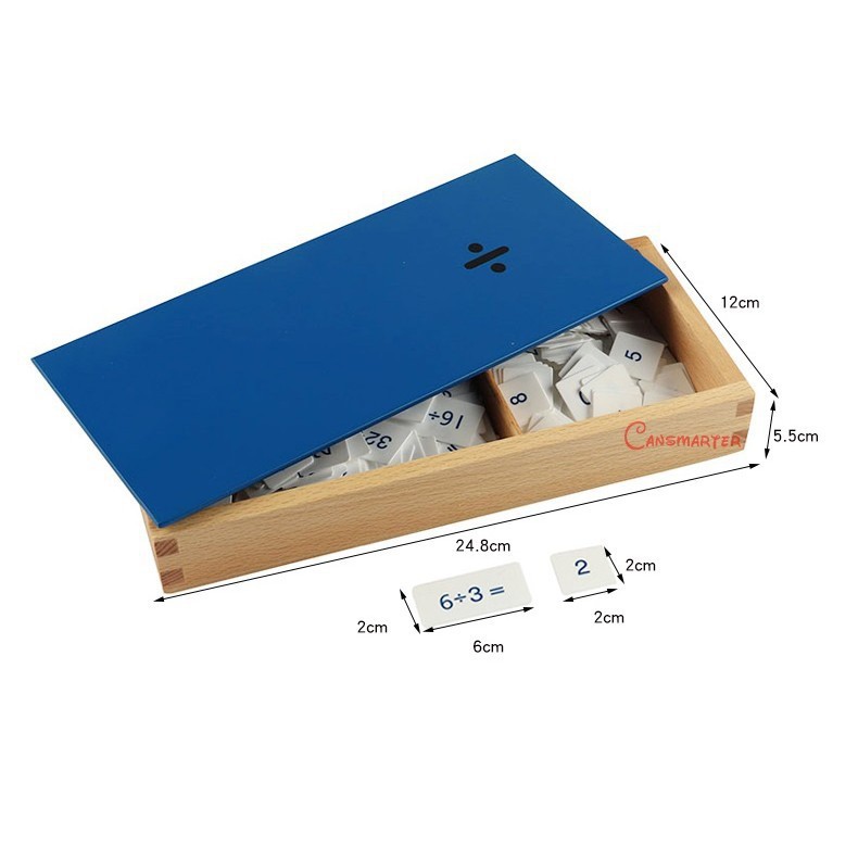 Giáo cụ Montessori - Thẻ tính nhẩm cộng trừ nhân chia