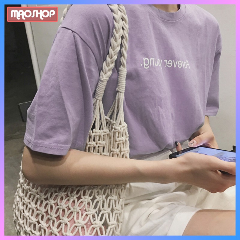 Áo thun nữ form rộng Unisex, Áo thun tay lỡ ulzzang unisex form rộng Hàn Quốc C25 - MaoMao