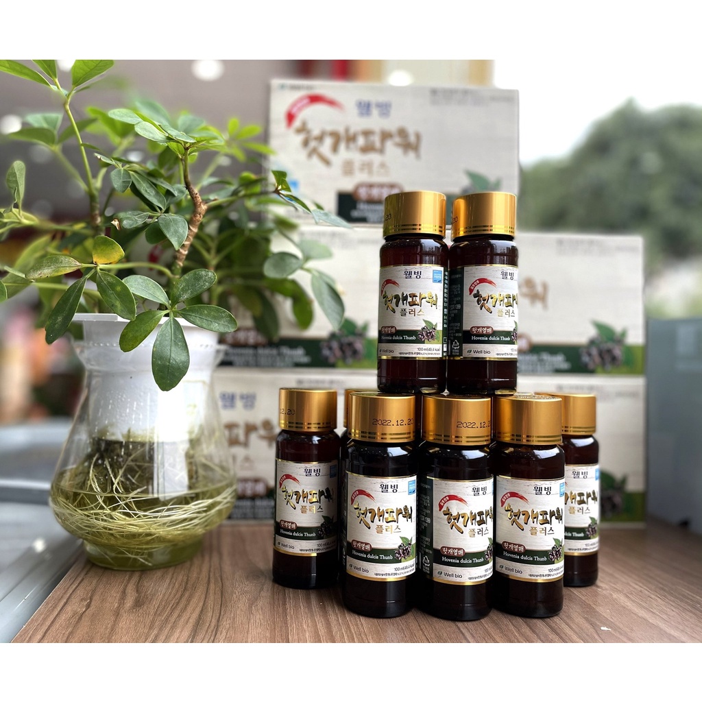 Nước giải rượu bia Well Bio Hàn Quốc _ Hộp 10 chai