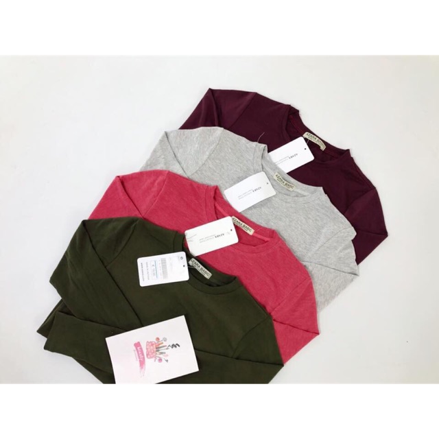 Combo 3 áo thun body tay dài ( được chọn màu)