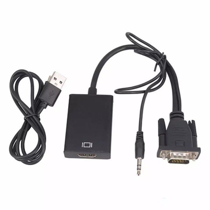 Cáp Chuyển Đổi Cổng VGA Sang Cổng HDMI Có Audio Hàng Chuẩn