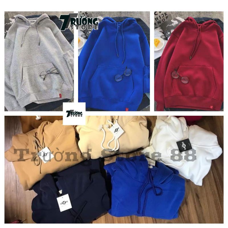 Áo Hoodie Unisex nỉ bông ❤ FREESHIP ❤ Áo khoác nỉ chui đầu 2 lớp dày dặn chất lượng ( M13-24) | BigBuy360 - bigbuy360.vn