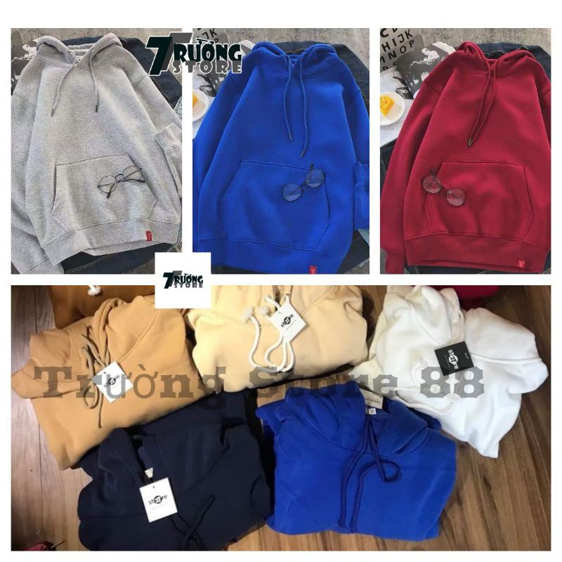 Áo hoodie unisex nỉ bông❤FREESHIP❤ may 2 lớp dày dặn chất lượng