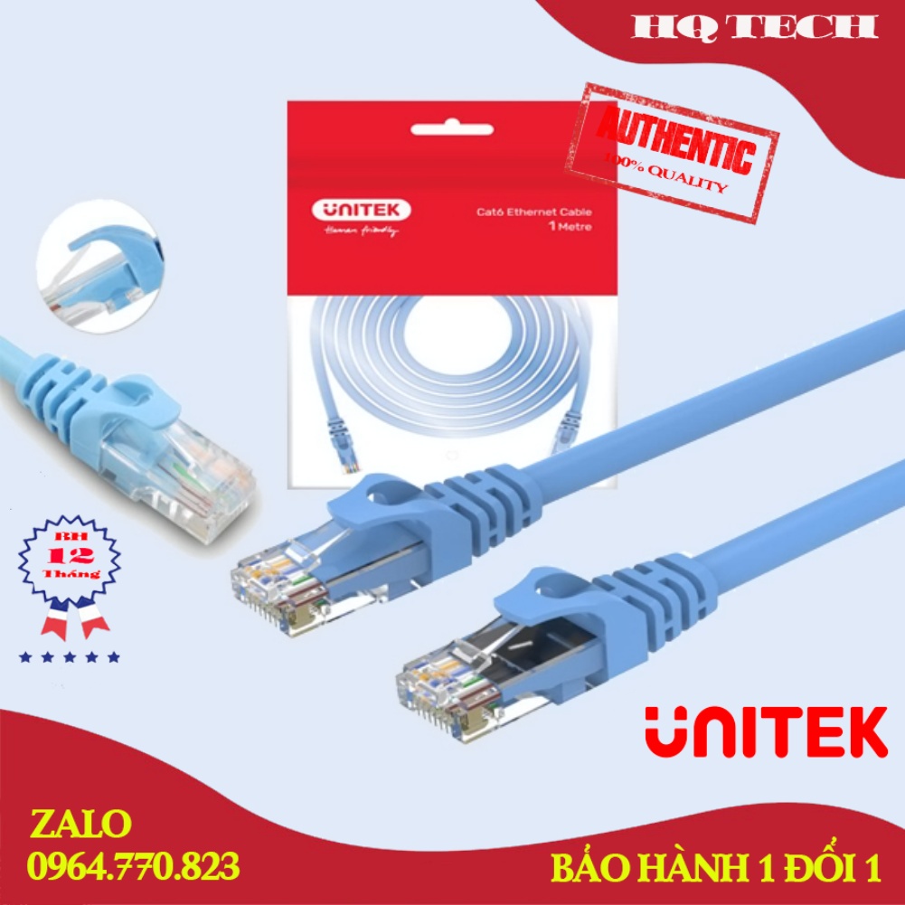 CÁP MẠNG ĐÚC 2 ĐẦU 5M UTP CAT6 CHÍNH HÃNG UNITEK YC812